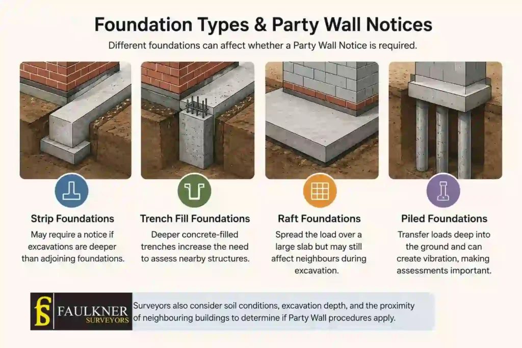 How Do Construction Methods Affect Party Wall Requirements? A Homeowner’s Guide 1 How Do Different Foundation Types Influence Party Wall Notices Thame?