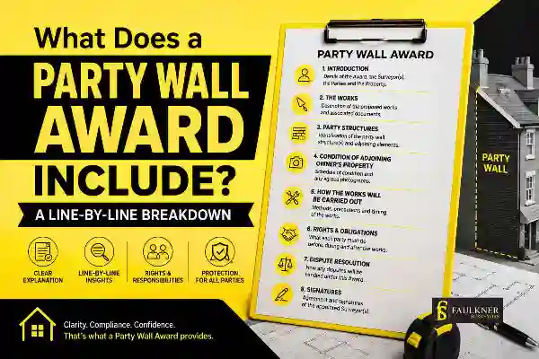 Party Wall Awards Explained Line-by-Line: What Property Owners and Neighbours Need to Know 1 What Does a Party Wall Award Include? A Line-by-Line Breakdown Thame
